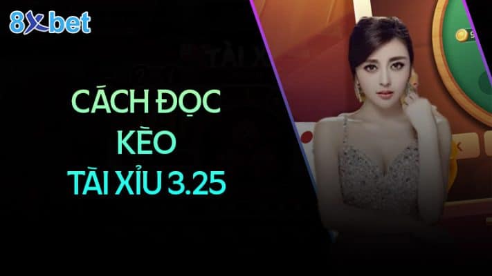 Hướng dẫn cách đọc kèo tài xỉu 3.25 tại 8XBet Cách đọc kèo tài xỉu 3.25 trái dễ hiểu nhất